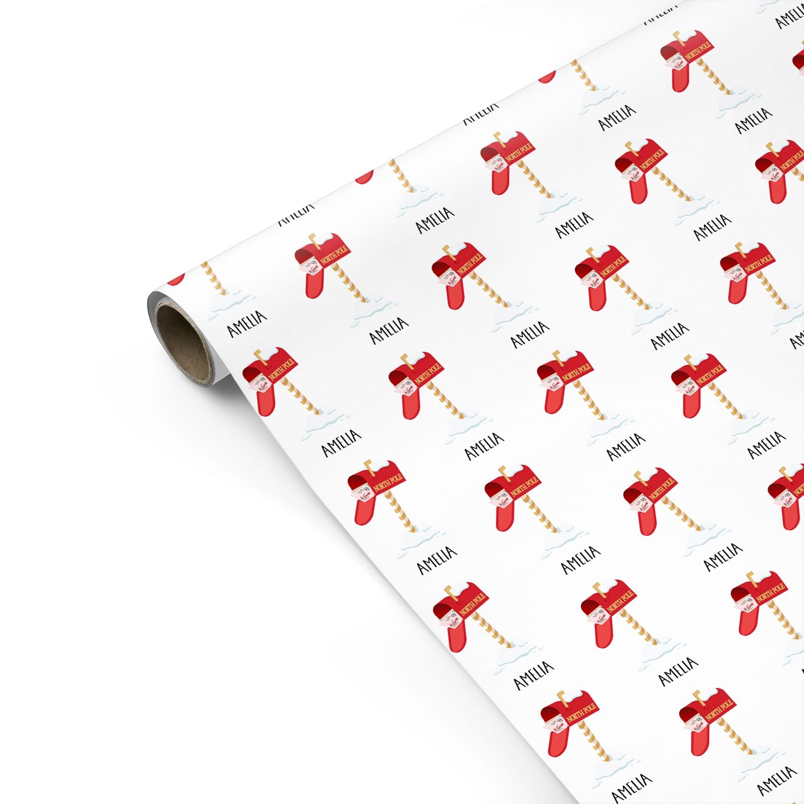 Personalised North Pole Personalised Gift Wrap