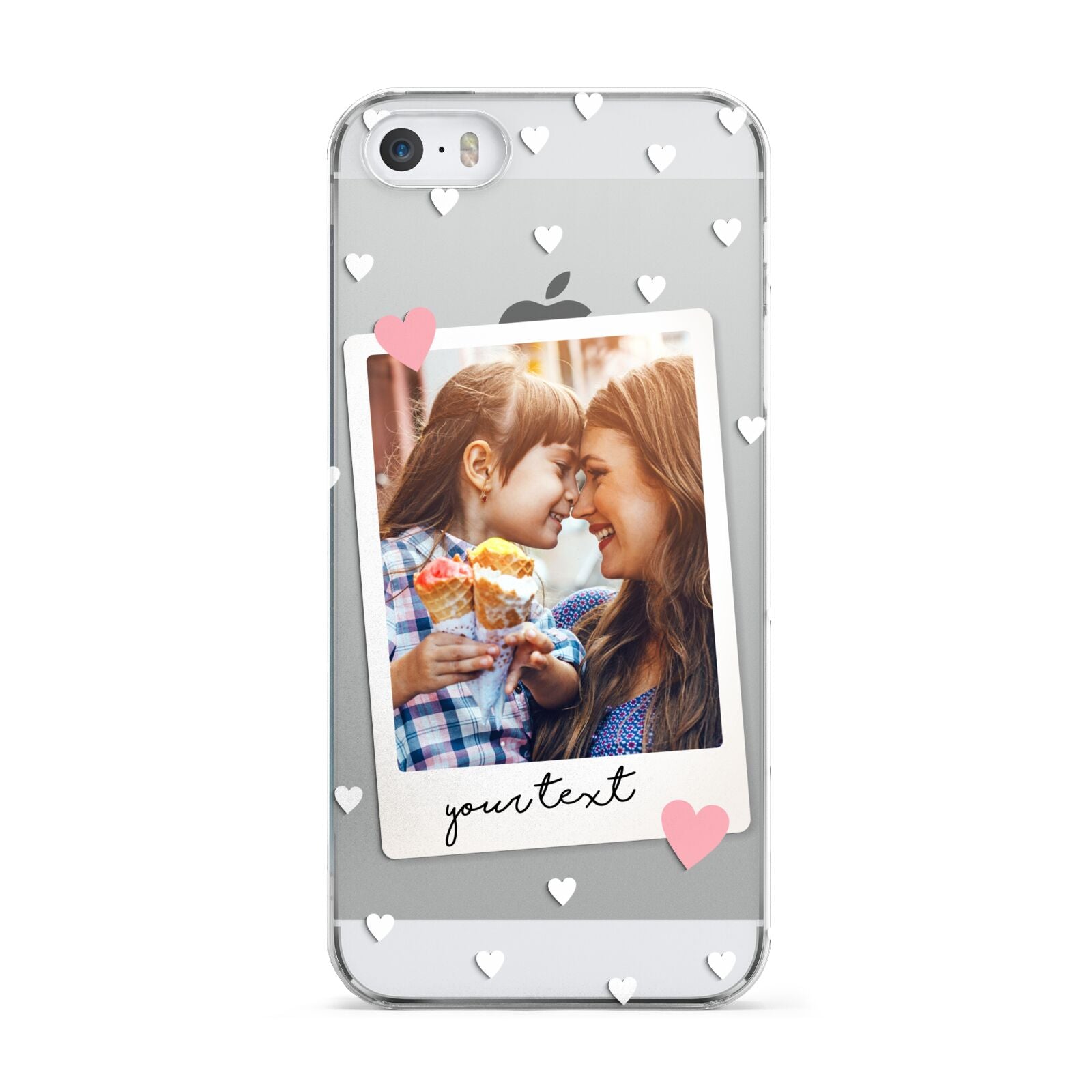 Personalised Photo Love Hearts Apple iPhone 5 Case