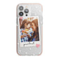 Personalised Photo Love Hearts iPhone 13 Pro Max TPU Impact Case with Pink Edges