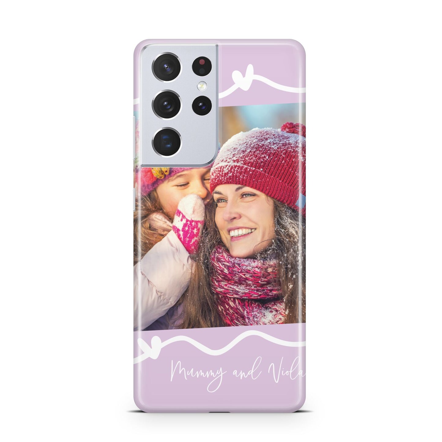 Personalised Photo Mummy and Name Samsung S21 Ultra Case