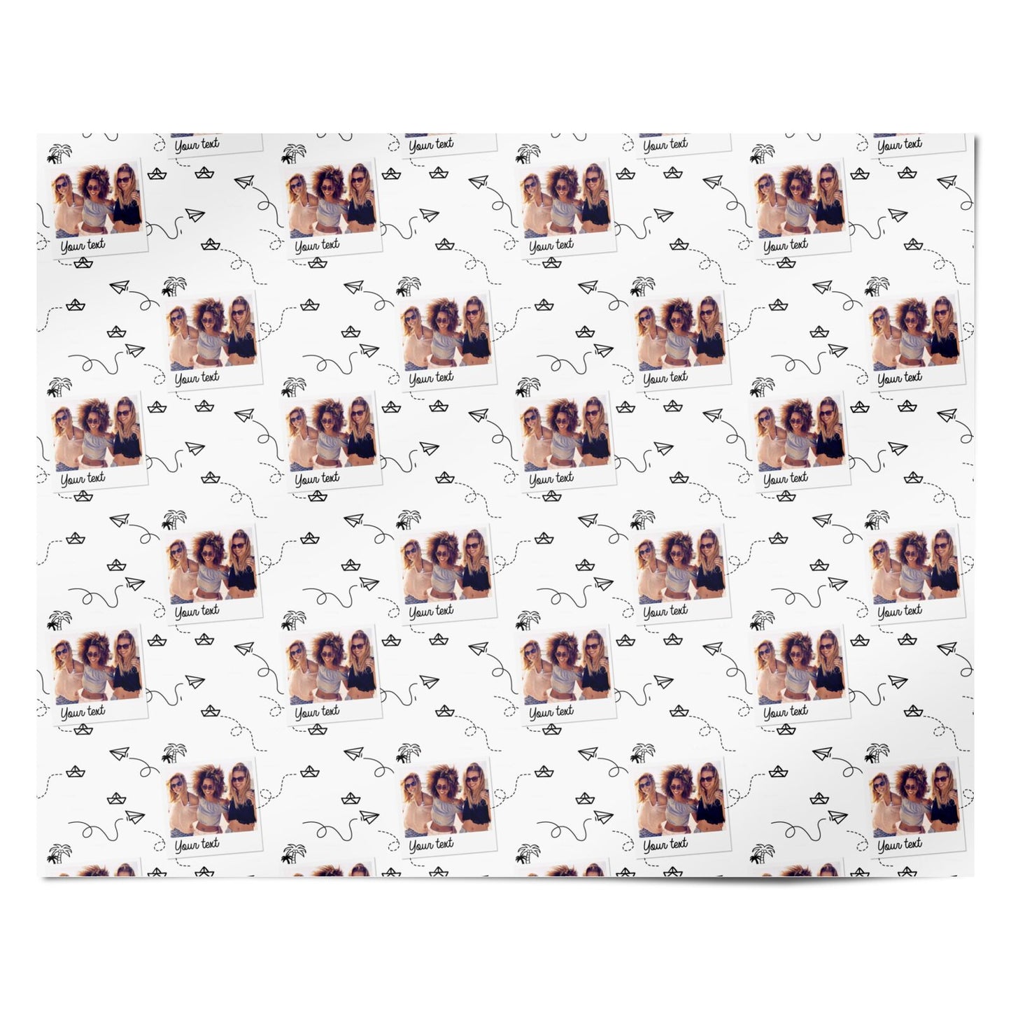 Personalised Photo Travel Personalised Wrapping Paper Alternative