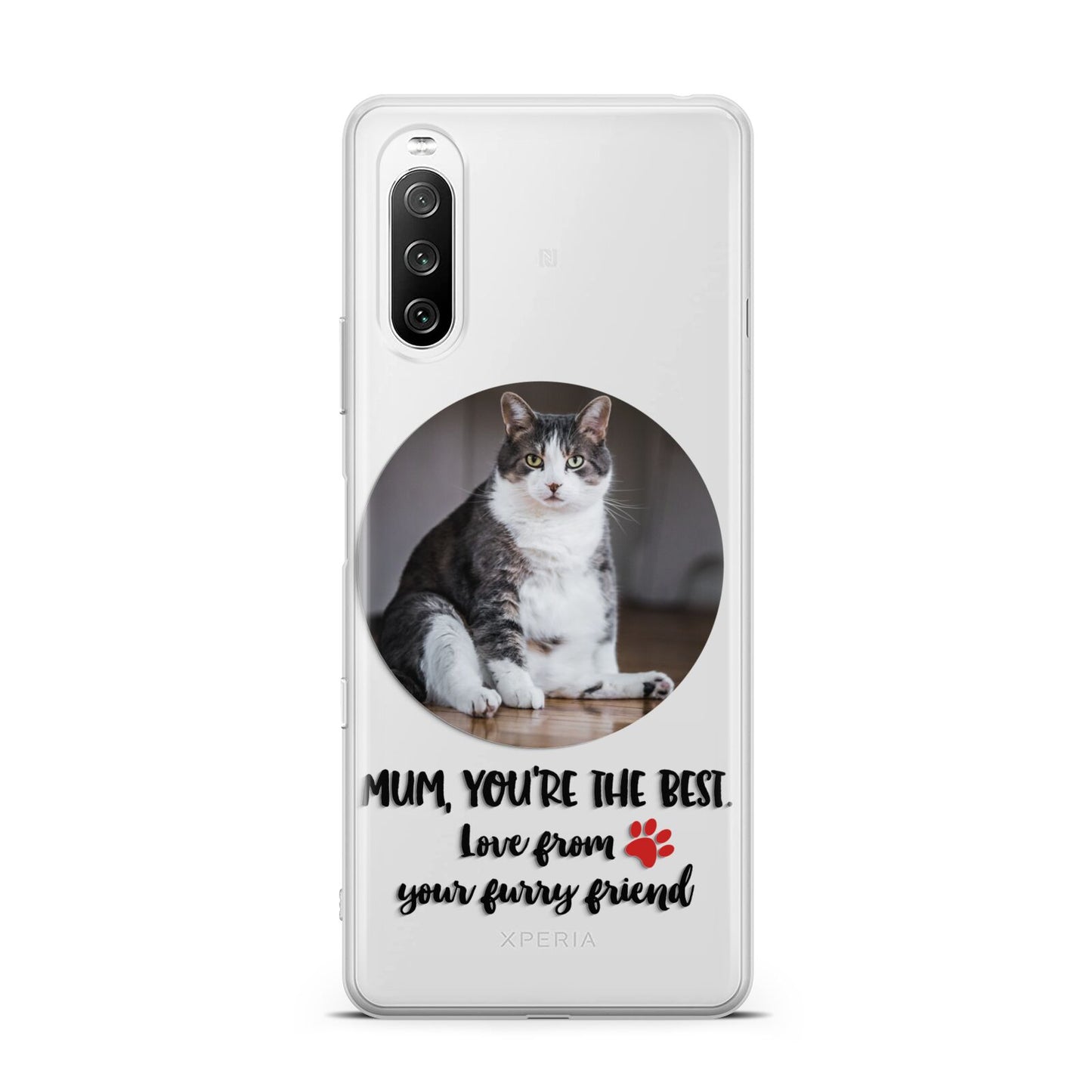 Personalised Photo Upload Cat Mum Sony Xperia 10 III Case