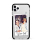Personalised Photo with Text Apple iPhone 11 Pro Max in Silver with Black Impact Case