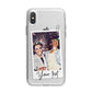 Personalised Photo with Text iPhone X Bumper Case on Silver iPhone Alternative Image 1