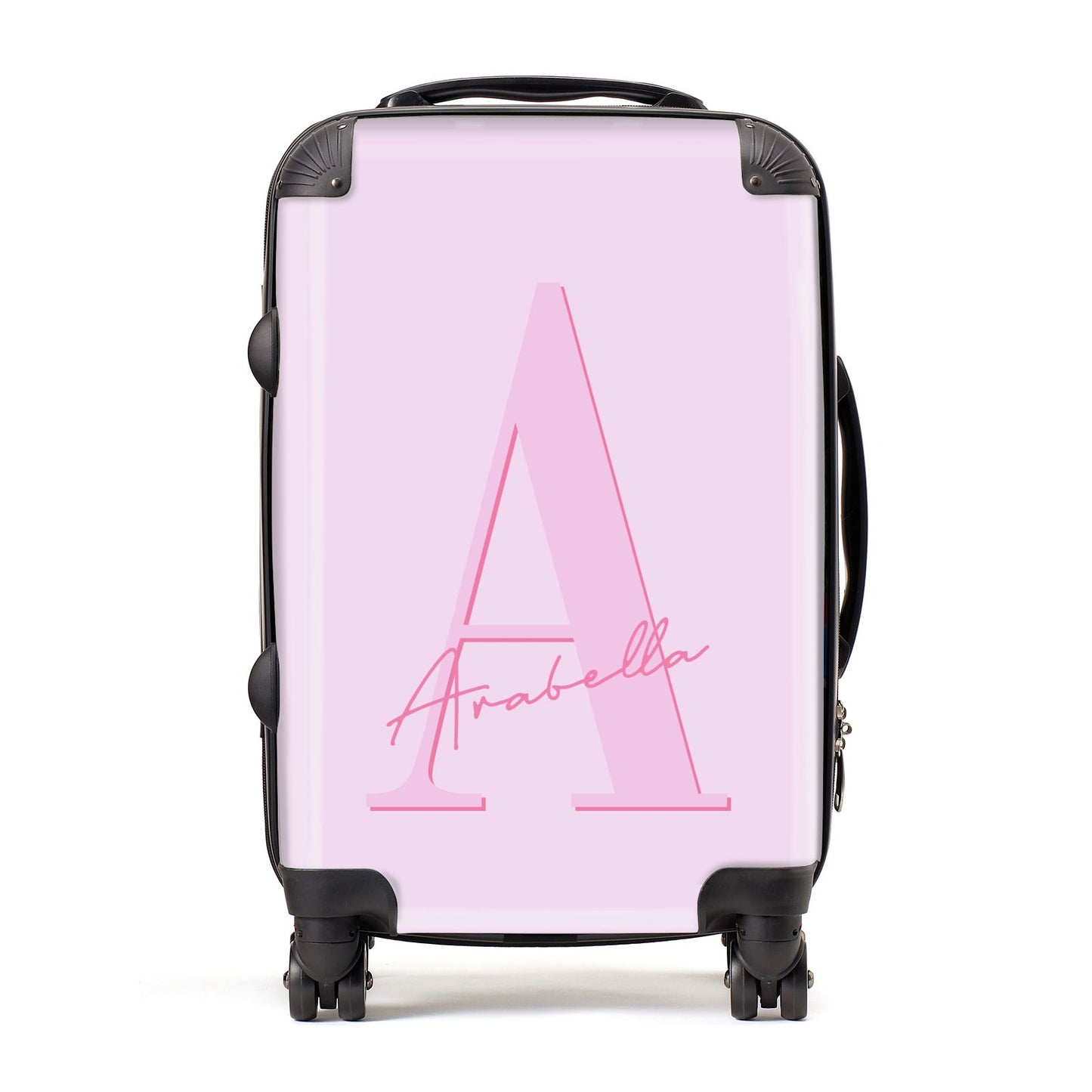 Personalised Pink Initial Suitcase