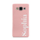 Personalised Pink Text Samsung Galaxy A3 Case