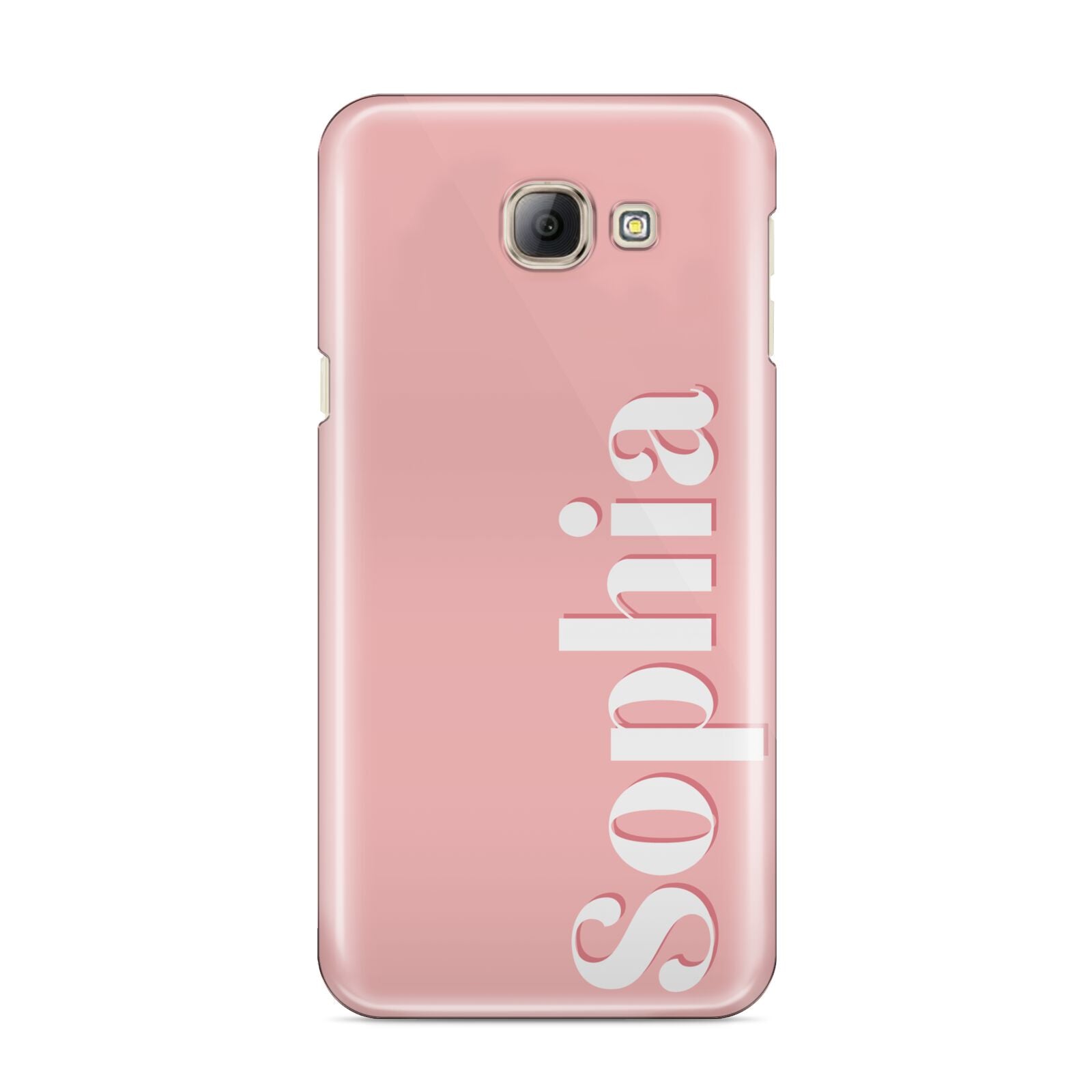 Personalised Pink Text Samsung Galaxy A8 2016 Case