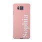 Personalised Pink Text Samsung Galaxy Alpha Case