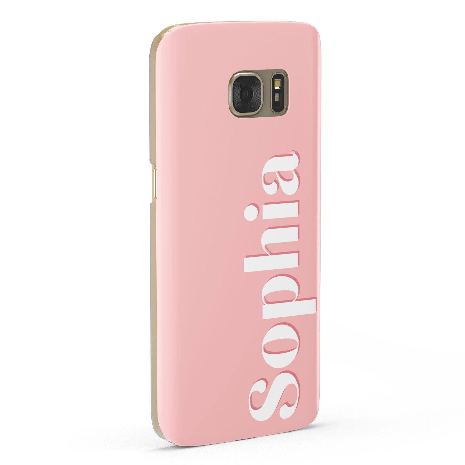 Personalised Pink Text Samsung Galaxy Case Fourty Five Degrees