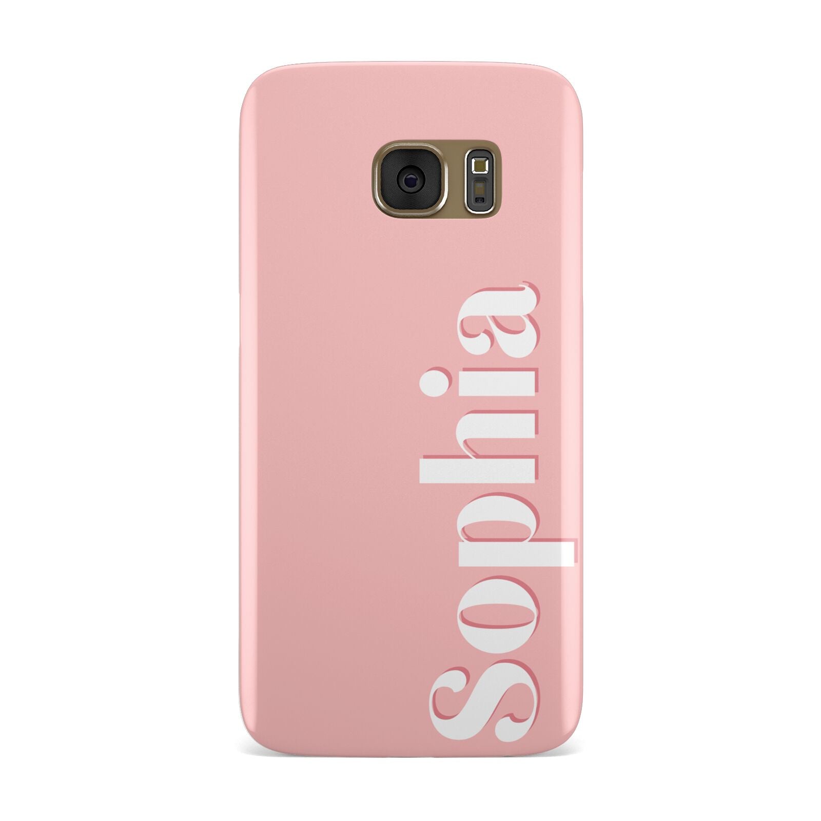 Personalised Pink Text Samsung Galaxy Case