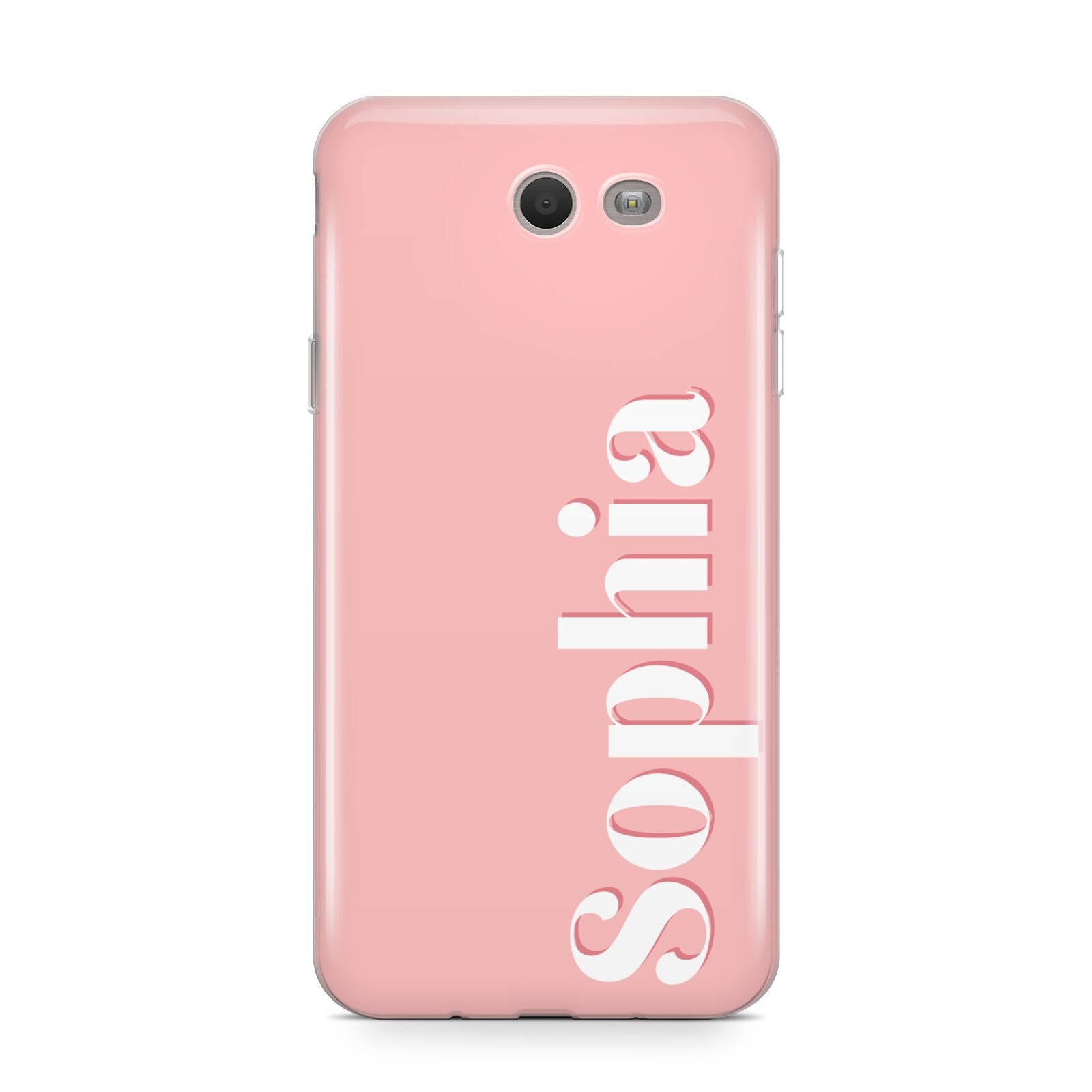Personalised Pink Text Samsung Galaxy J7 2017 Case