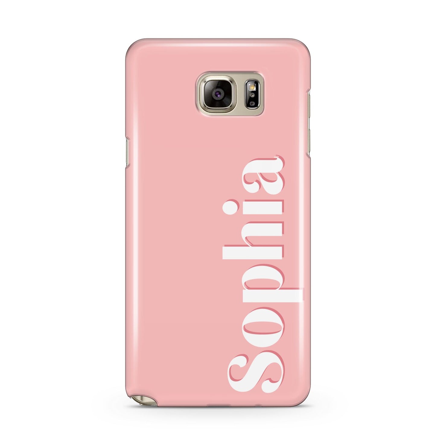 Personalised Pink Text Samsung Galaxy Note 5 Case
