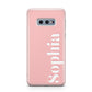Personalised Pink Text Samsung Galaxy S10E Case