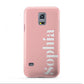 Personalised Pink Text Samsung Galaxy S5 Mini Case