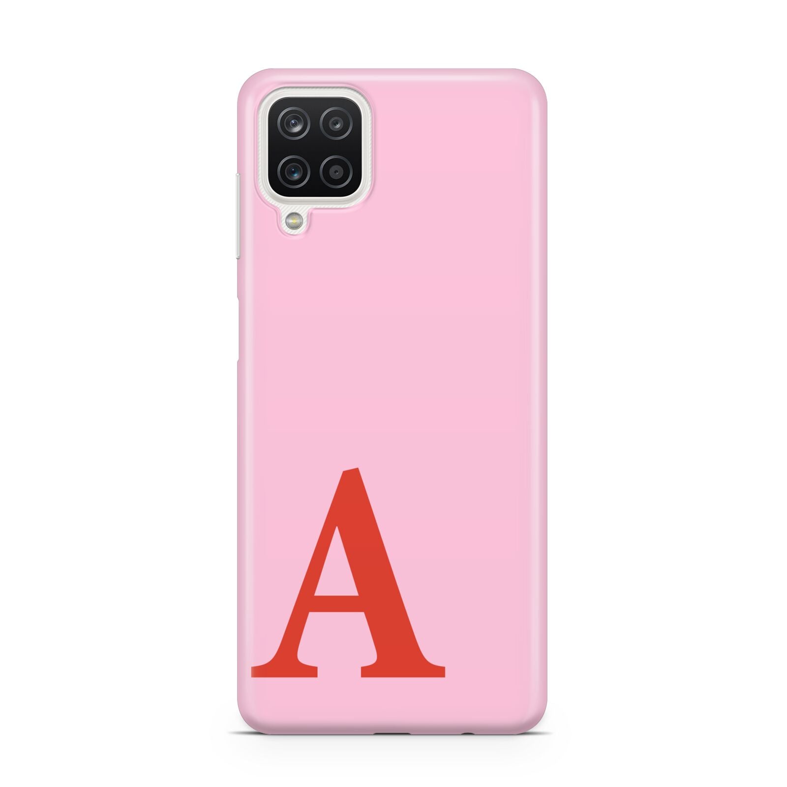 Personalised Pink and Red Samsung A12 Case