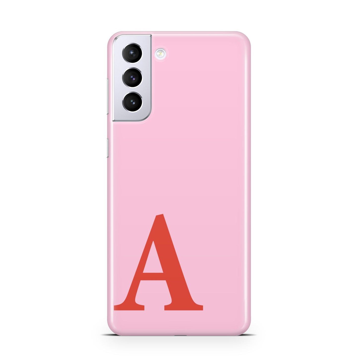 Personalised Pink and Red Samsung S21 Plus Case