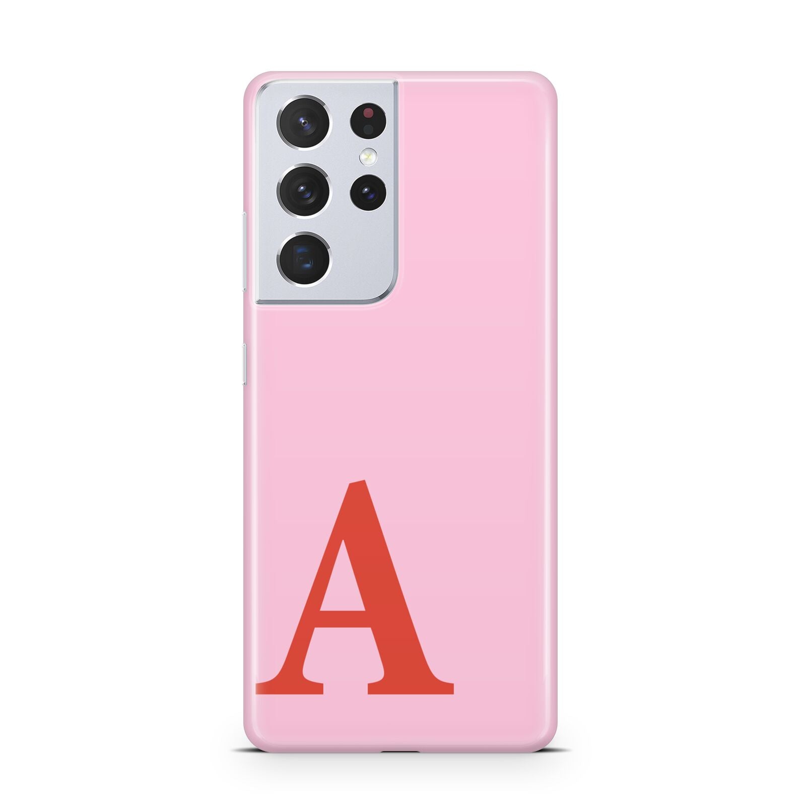 Personalised Pink and Red Samsung S21 Ultra Case