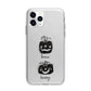Personalised Pumpkins Apple iPhone 11 Pro Max in Silver with Bumper Case