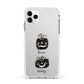 Personalised Pumpkins Apple iPhone 11 Pro Max in Silver with White Impact Case