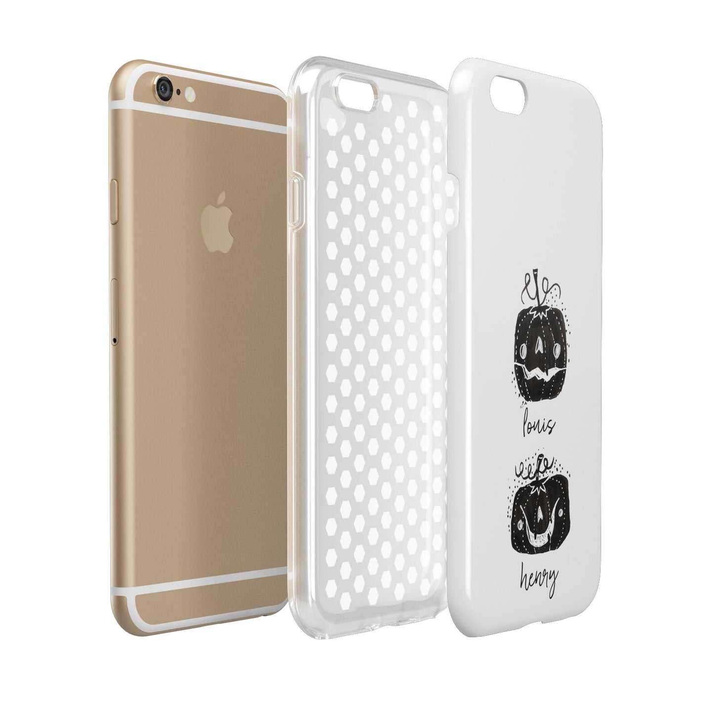 Personalised Pumpkins Apple iPhone 6 3D Tough Case Expanded view