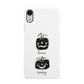 Personalised Pumpkins Apple iPhone XR White 3D Snap Case