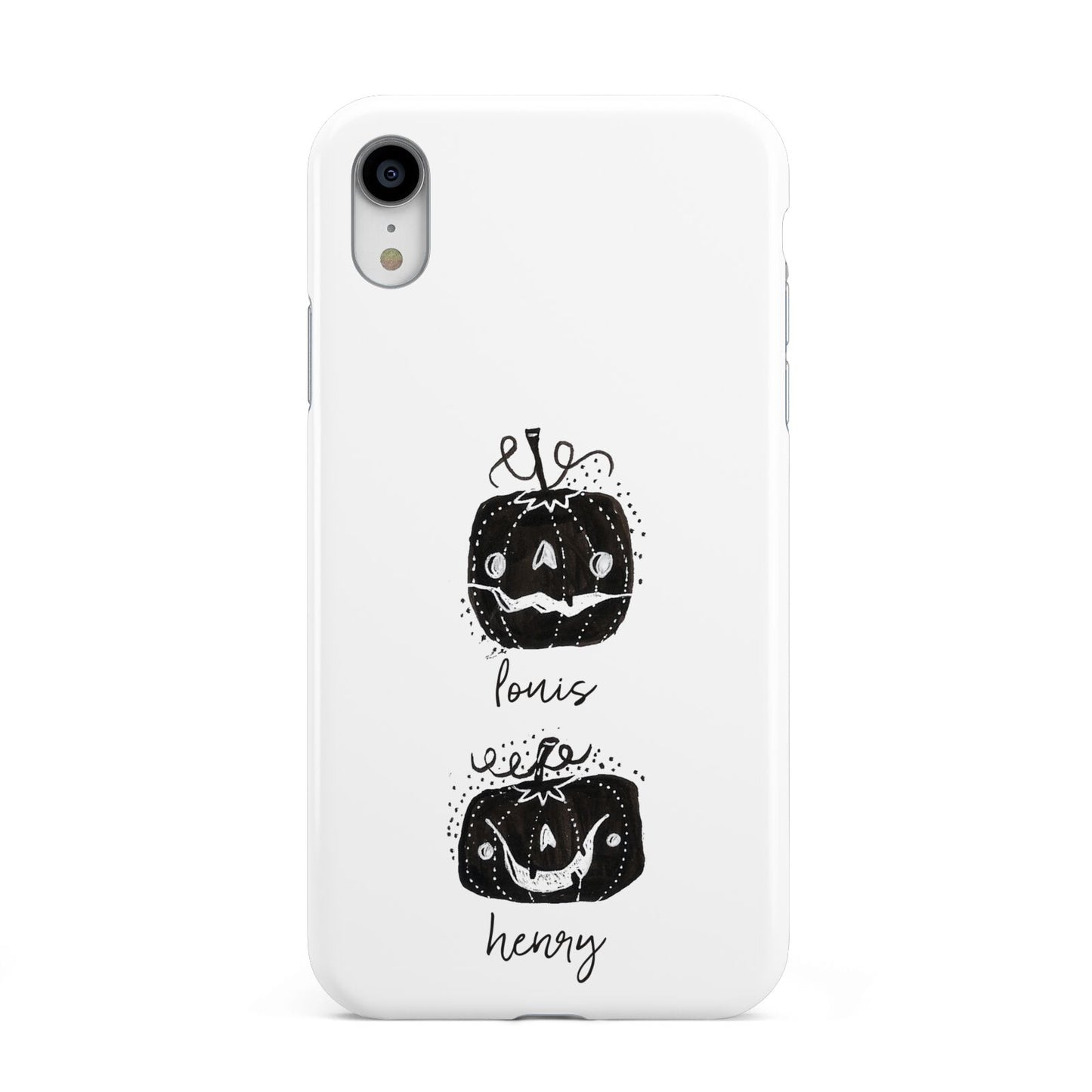 Personalised Pumpkins Apple iPhone XR White 3D Tough Case