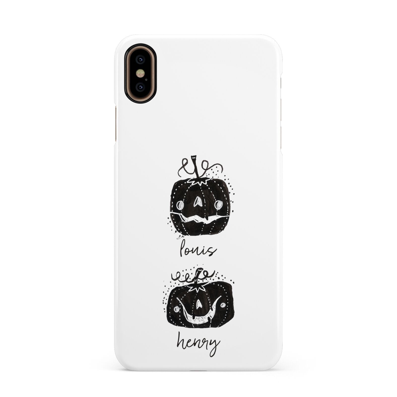 Personalised Pumpkins Apple iPhone Xs Max 3D Snap Case