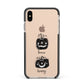 Personalised Pumpkins Apple iPhone Xs Max Impact Case Black Edge on Gold Phone
