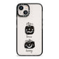 Personalised Pumpkins iPhone 13 Black Impact Case on Silver phone