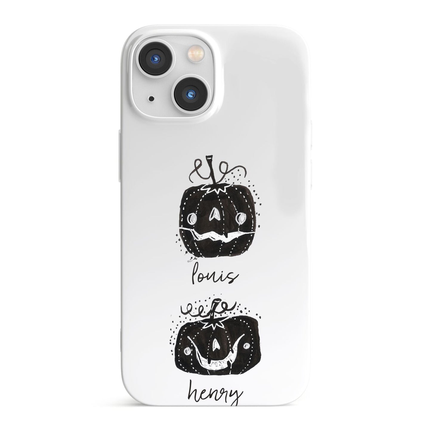 Personalised Pumpkins iPhone 13 Mini Full Wrap 3D Snap Case