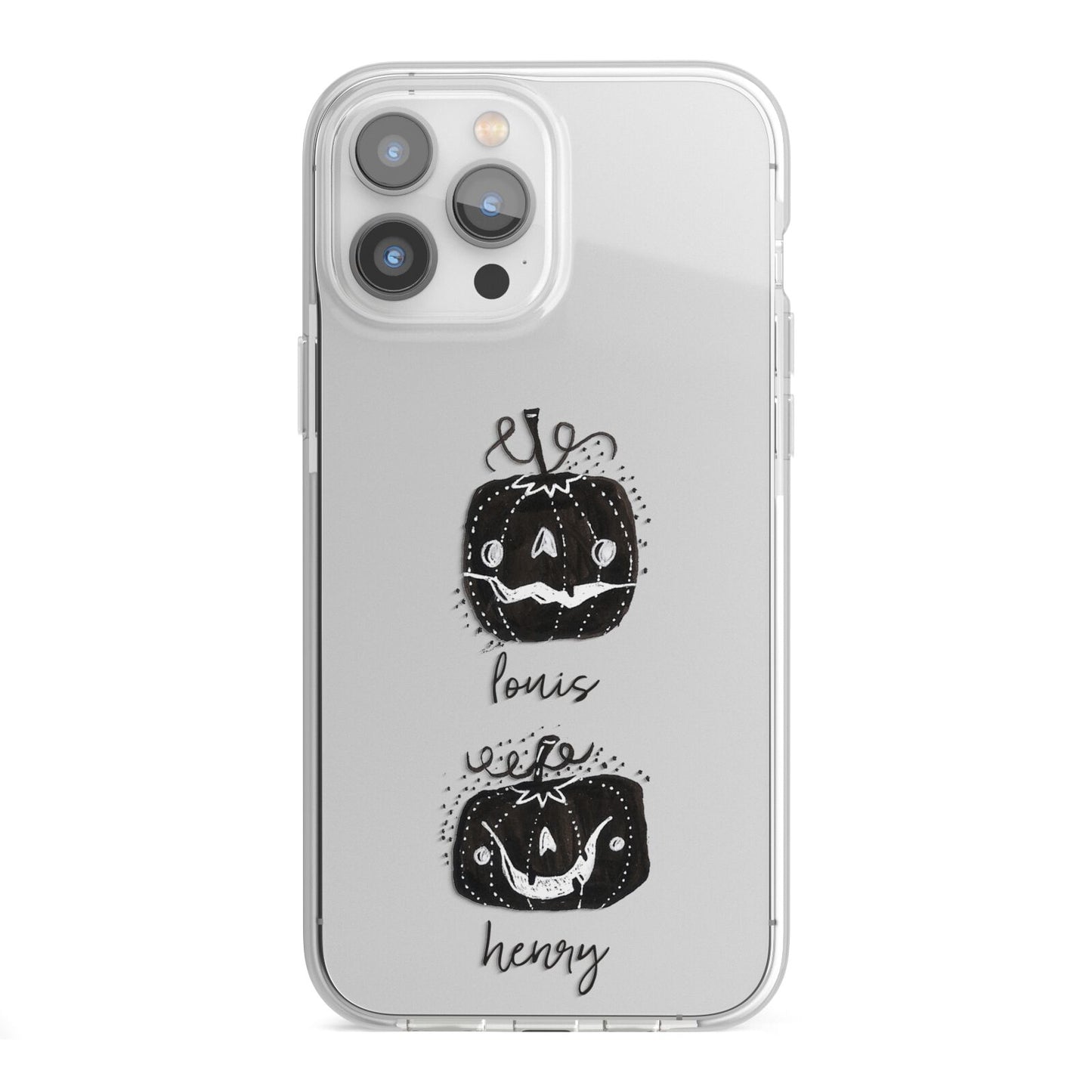 Personalised Pumpkins iPhone 13 Pro Max TPU Impact Case with White Edges