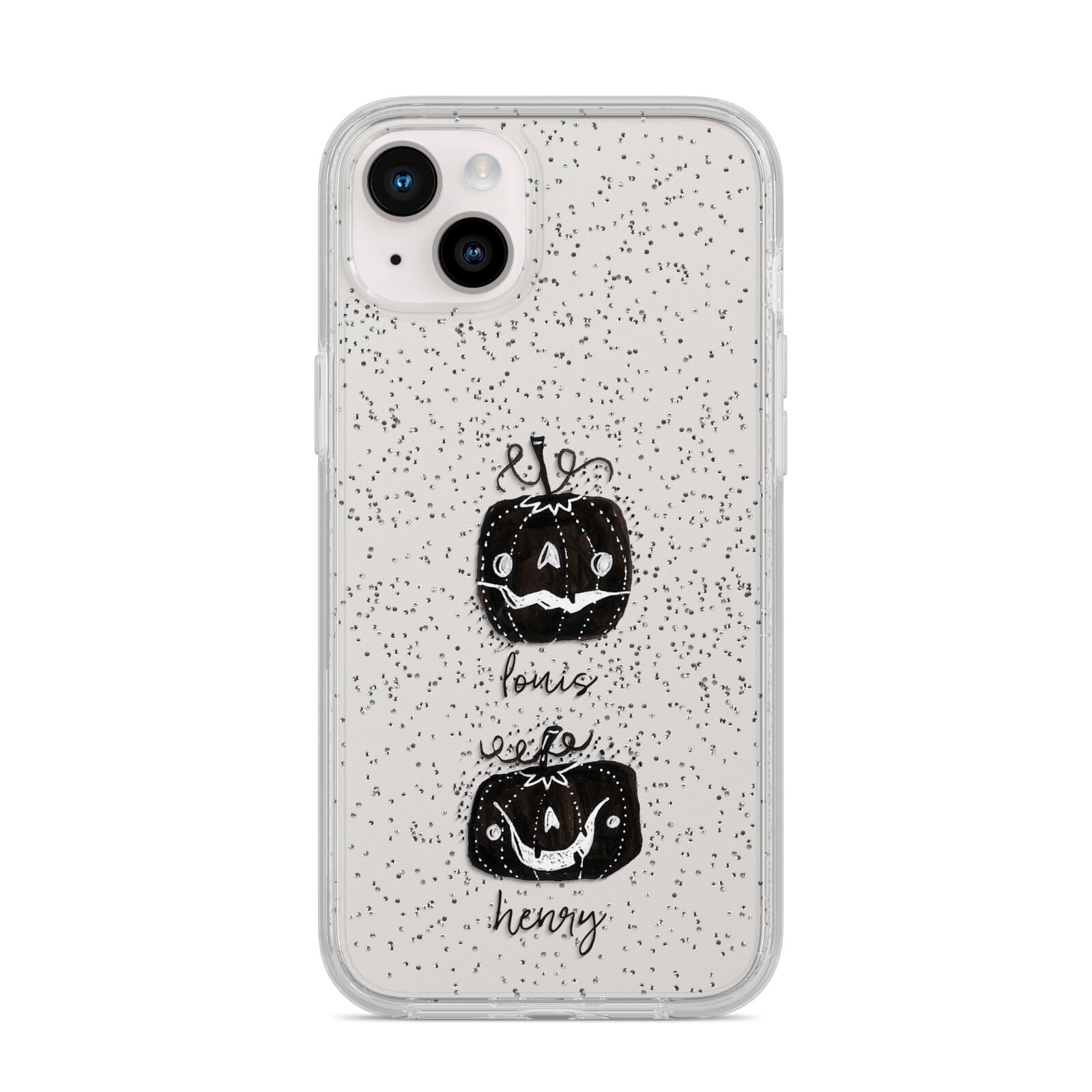 Personalised Pumpkins iPhone 14 Plus Glitter Tough Case Starlight