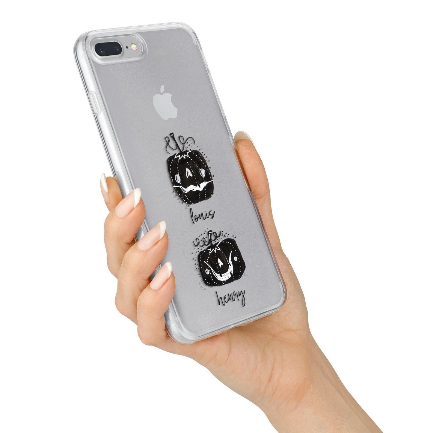 Personalised Pumpkins iPhone 7 Plus Bumper Case on Silver iPhone Alternative Image
