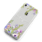 Personalised Purple Flowers iPhone 8 Bumper Case on Silver iPhone Alternative Image