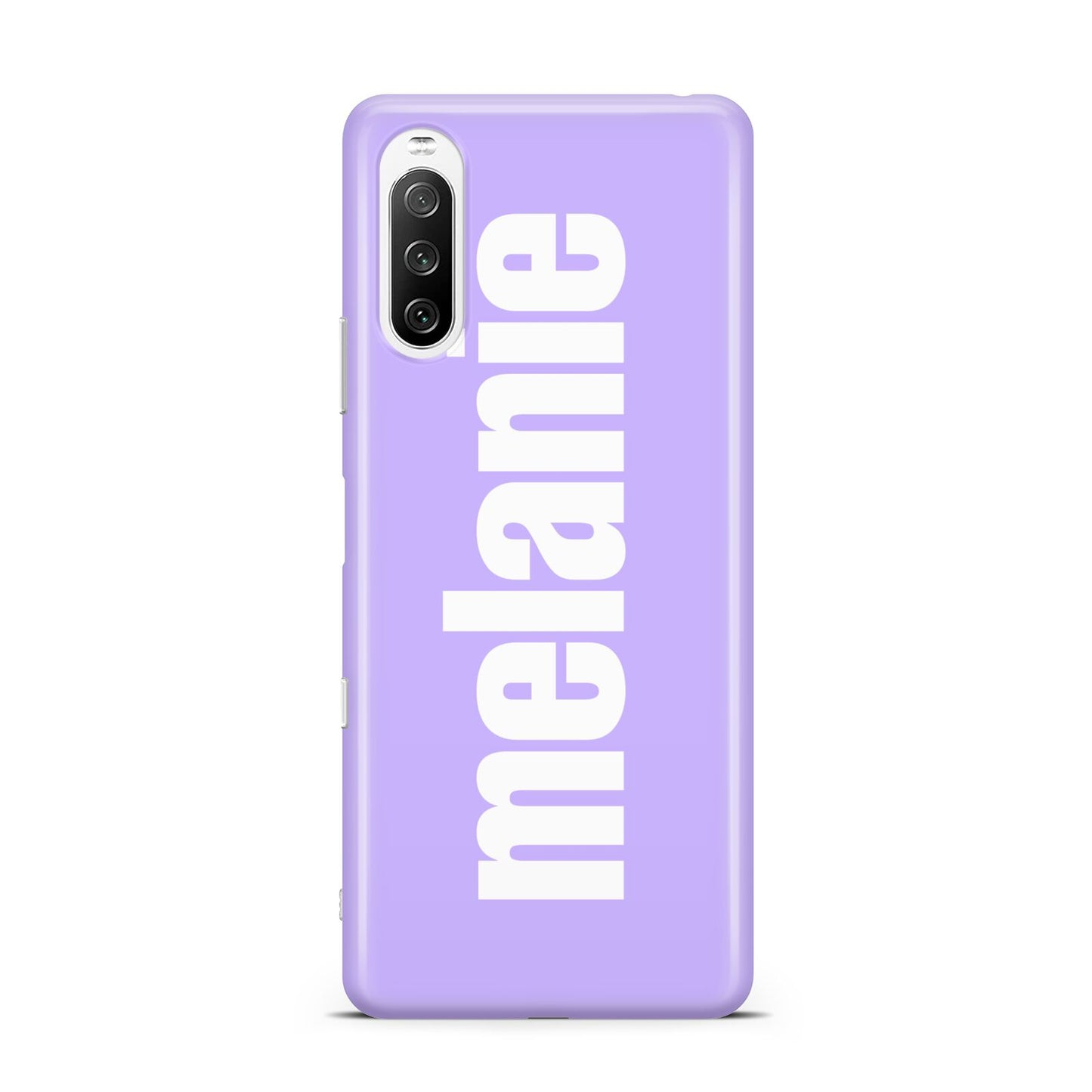 Personalised Purple Name Sony Xperia 10 III Case