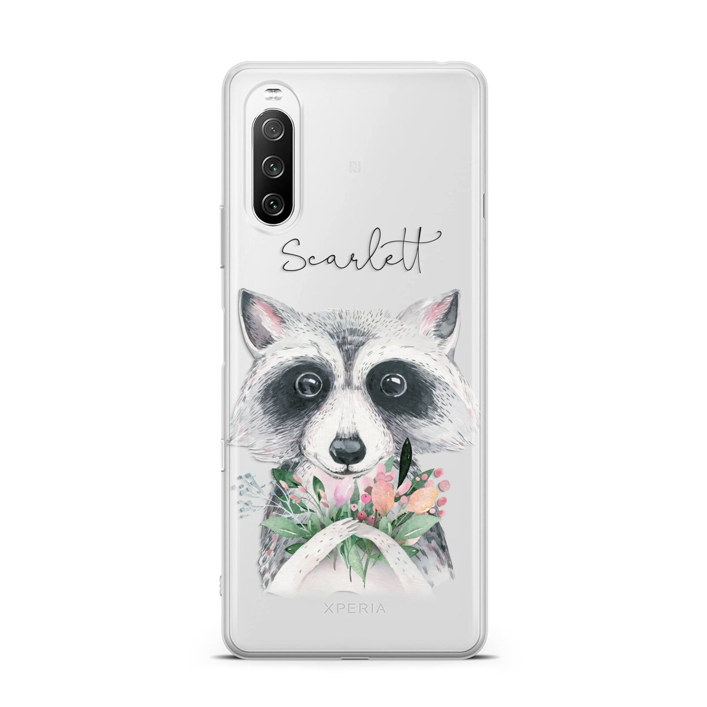 Personalised Raccoon Sony Xperia 10 III Case