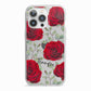 Personalised Red Roses iPhone 13 Pro TPU Impact Case with White Edges
