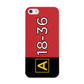 Personalised Runway Holding Position Apple iPhone 5 Case