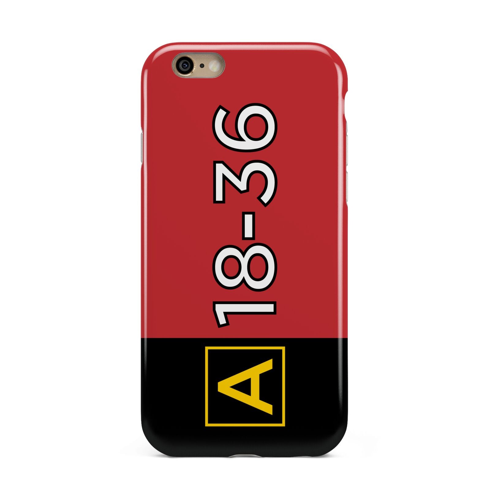 Personalised Runway Holding Position Apple iPhone 6 3D Tough Case