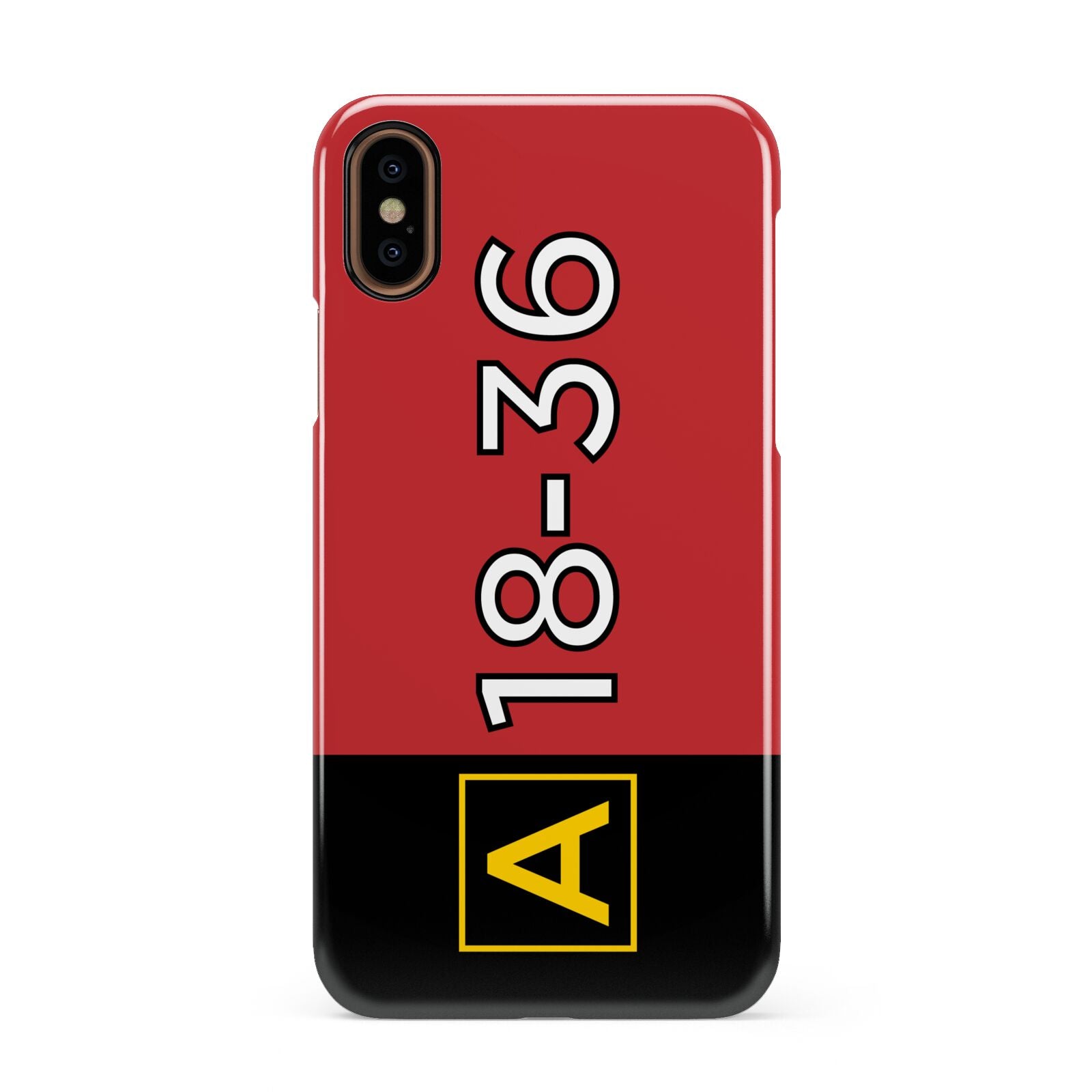 Personalised Runway Holding Position Apple iPhone XS 3D Snap Case