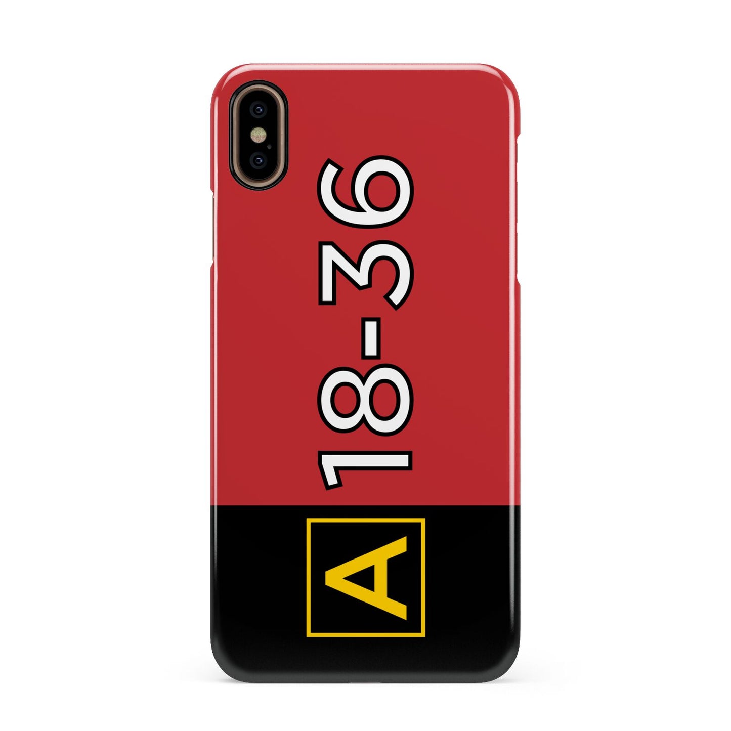 Personalised Runway Holding Position Apple iPhone Xs Max 3D Snap Case