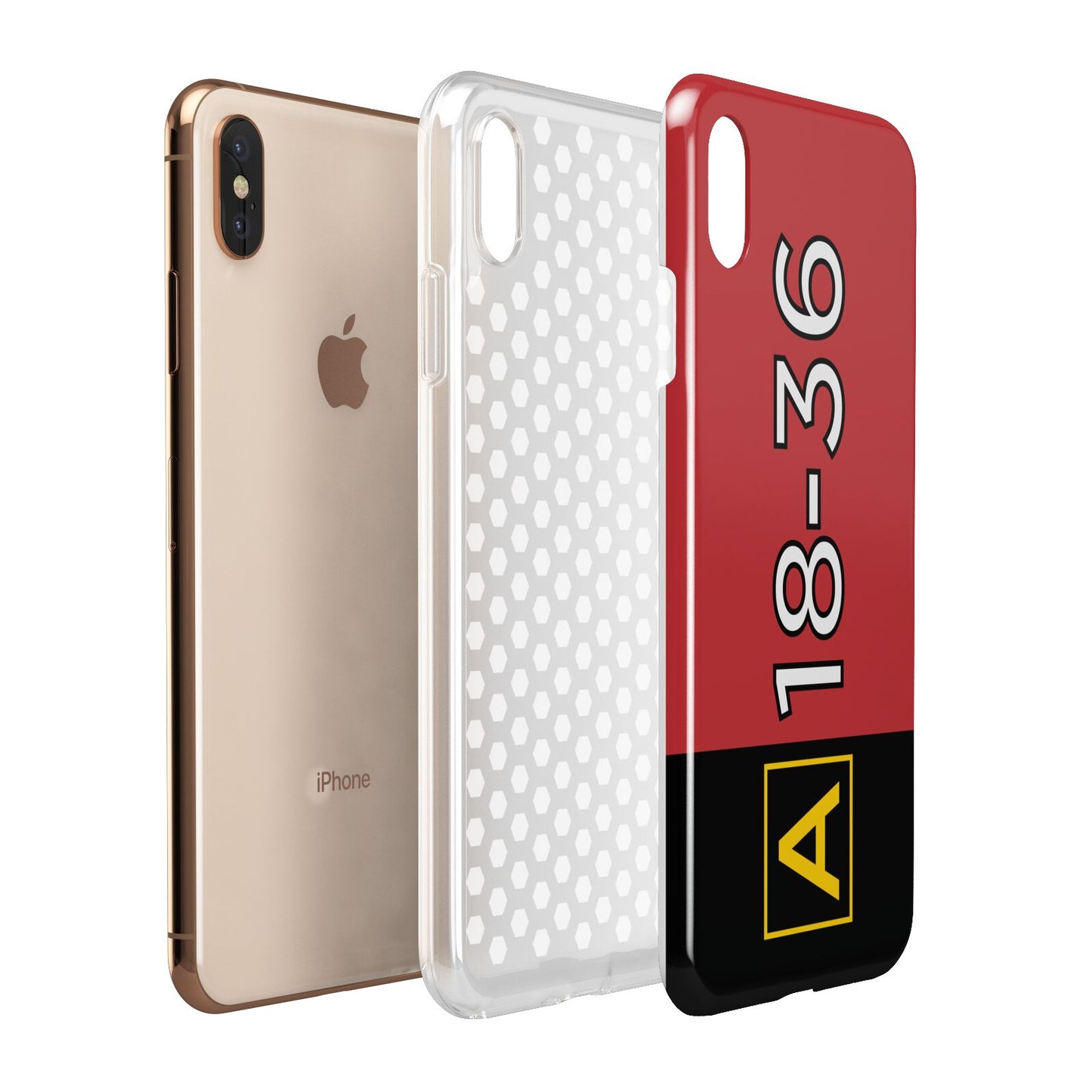 Personalised Runway Holding Position Apple iPhone Xs Max 3D Tough Case Expanded View