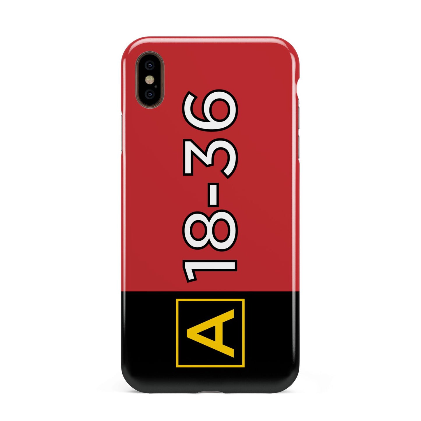 Personalised Runway Holding Position Apple iPhone Xs Max 3D Tough Case
