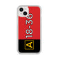 Personalised Runway Holding Position iPhone 14 Plus Clear Tough Case Starlight