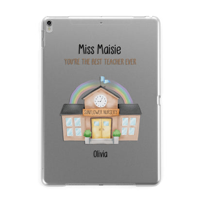 Personalised School Teacher Apple iPad Silver Case