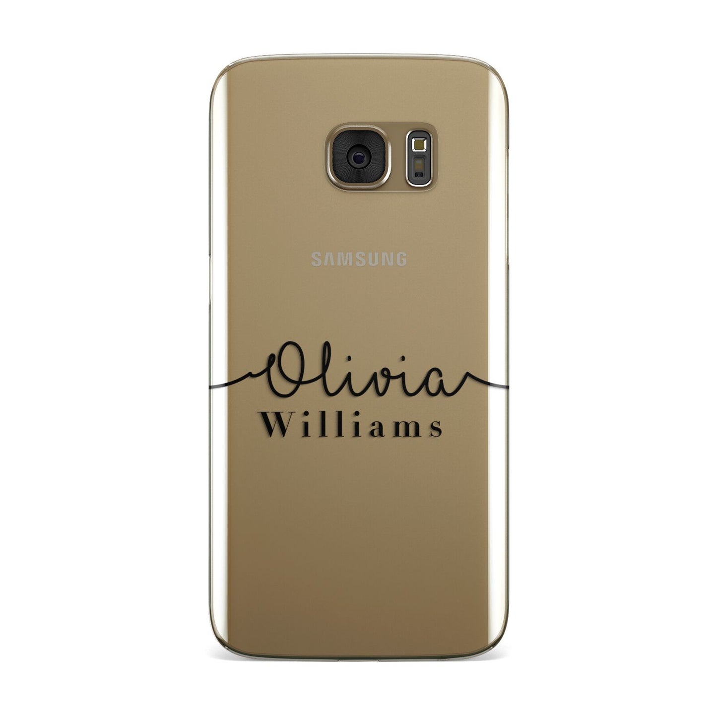 Personalised Signature Name Black Samsung Galaxy Case