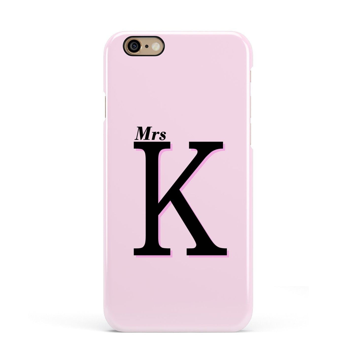 Personalised Single Initial Apple iPhone 6 3D Snap Case