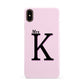 Personalised Single Initial Apple iPhone Xs Max 3D Snap Case