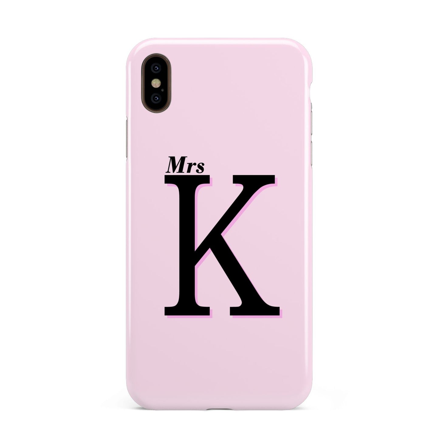 Personalised Single Initial Apple iPhone Xs Max 3D Tough Case