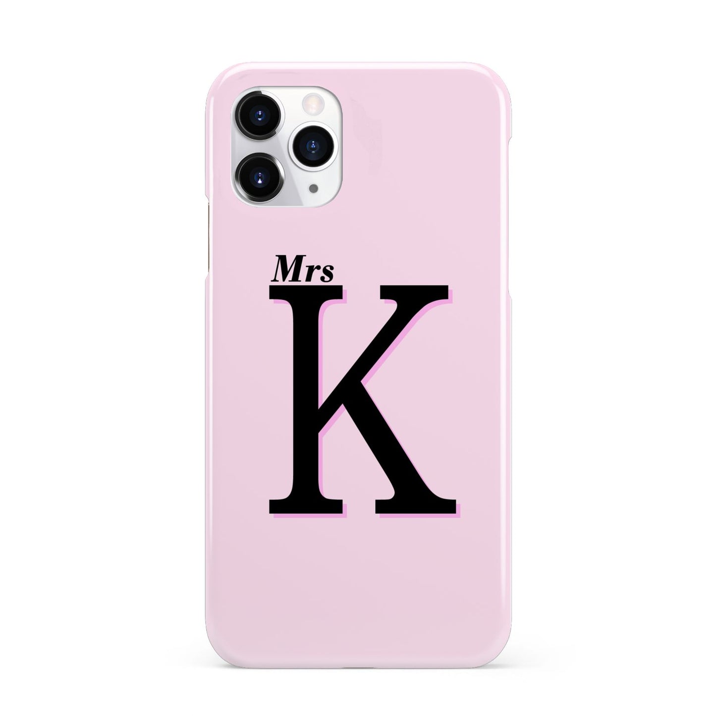 Personalised Single Initial iPhone 11 Pro 3D Snap Case